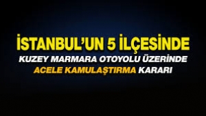 İstanbul için acele kamulaştırma kararı çıktı.