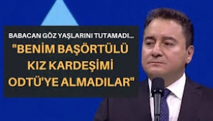 Ali Babacan böyle ağladı