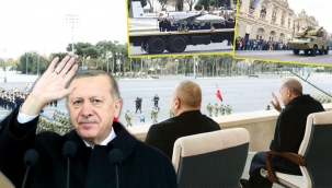 Bakü'de zafer geçişi