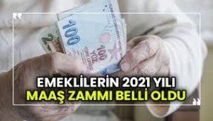 Emeklilerin 2021 yılı maaş zammı belli oldu   