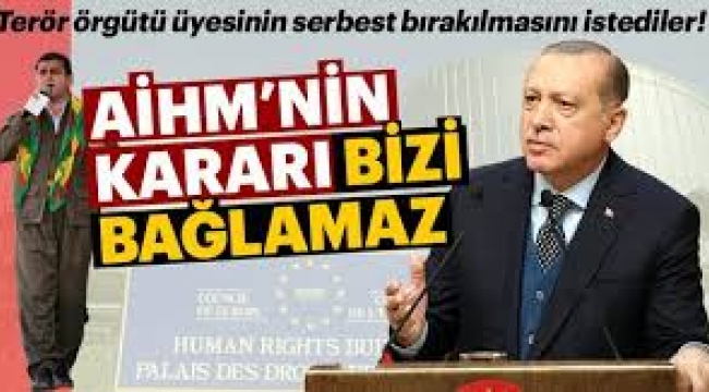 Erdoğan'dan AİHM'in Selahattin Demirtaş hakkındaki 'hak ihlali' kararına: Bizi bağlamaz
