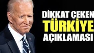 Seçilmiş ABD Başkanı Biden'dan bomba 'Türkiye' açıklaması