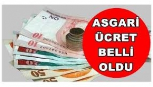 Yeni asgari ücret belli oldu
