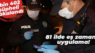 81 ilde eş zamanlı uygulama: 2 bin 402 şüpheli yakalandı