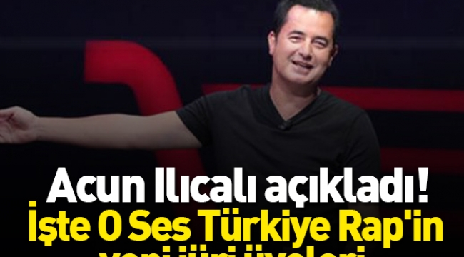 Acun Ilıcalı, O Ses Türkiye Rap'in jüri üyelerini açıkladı