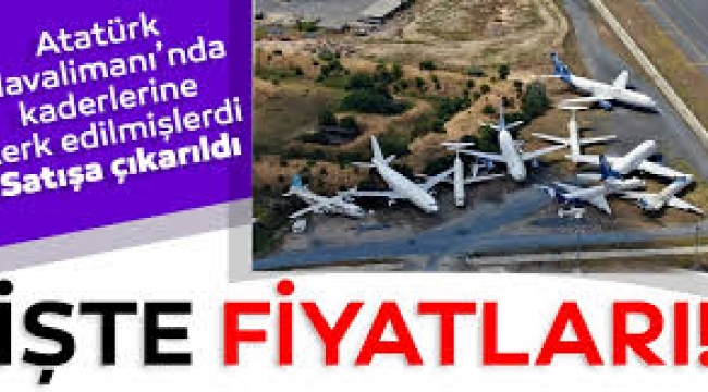Atatürk Havalimanı'ndaki hurda uçaklar satışa çıkarıldı
