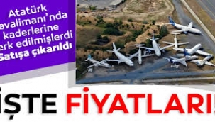 Atatürk Havalimanı'ndaki hurda uçaklar satışa çıkarıldı