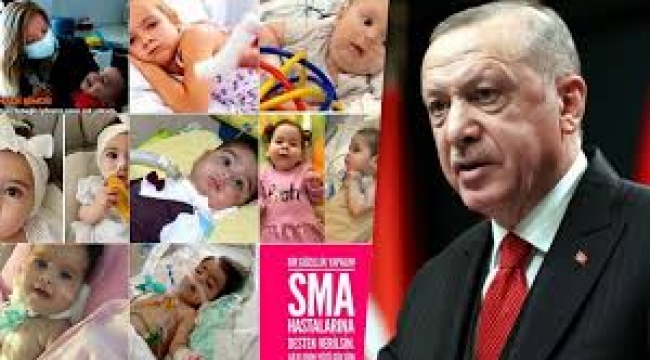 Erdoğan'dan SMA hastası çocuklar için başlatılan kampanyaya tepki
