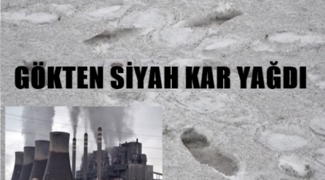Gökten siyah kar yağdı. Vatandaş korkudan evinden çıkamadı  