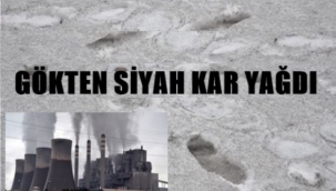 Gökten siyah kar yağdı. Vatandaş korkudan evinden çıkamadı  