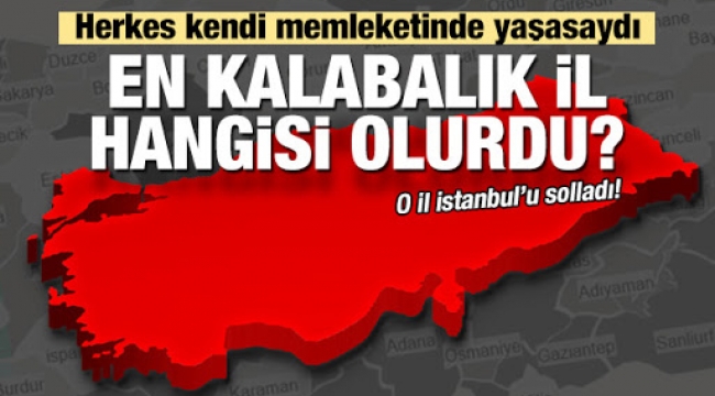 Herkes kendi memleketinde yaşasaydı illerin nüfusu ne olurdu?