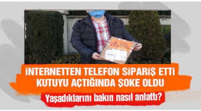 6 bin 300 liralık telefon siparişi verdi, kutudan bisküvi çıktı