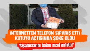 6 bin 300 liralık telefon siparişi verdi, kutudan bisküvi çıktı