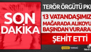 Bir mağarada 13 vatandaşımızın naaşlarına ulaşıldı