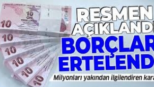 Esnaf ve sanatkârların borçları ertelendi