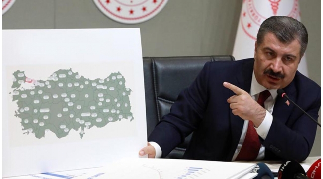 Sağlık Bakanı Koca, illere göre haftalık vaka sayılarını paylaştı