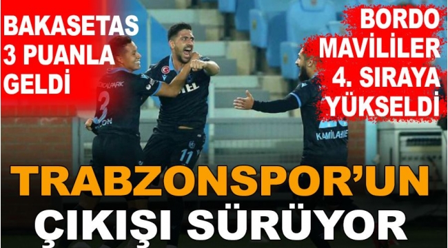 Trabzonspor'un çıkışı sürüyor