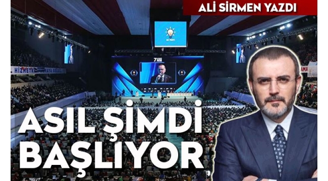 Asıl şimdi başlıyor