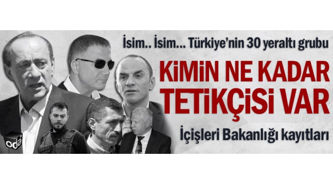 Kimin ne kadar tetikçisi var