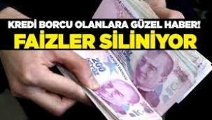 Kredi borcu olana iyi haber! Faizler siliniyor, bugün başladı...