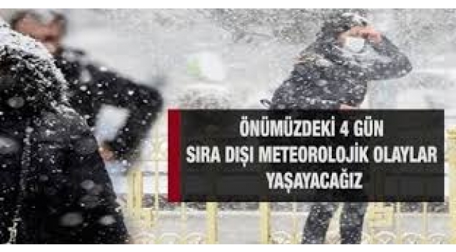 'Sıra dışı meteorolojik olaylar' açıklaması! Salı günü kar geliyor