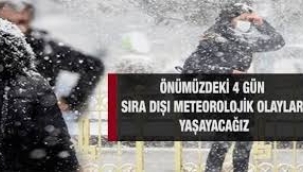 'Sıra dışı meteorolojik olaylar' açıklaması! Salı günü kar geliyor