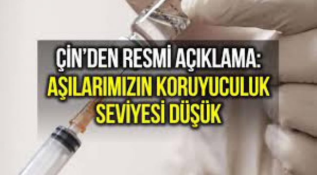 Çinli Yetkili 'Aşılarımızın Koruyuculuk Seviyeleri Düşük'