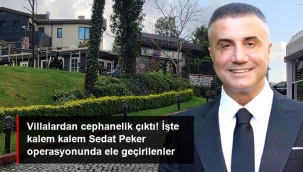 İşte Sedat Peker operasyonda ele geçirilenlerin listesi