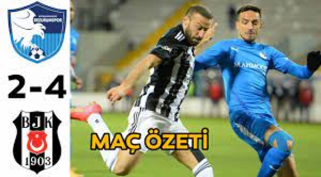 Kartal zirvede Erzurumspor 2-4 Beşiktaş