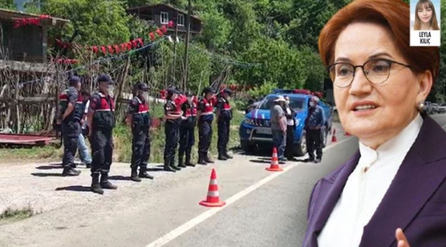 Akşener'in İkizdere ziyaretinde arbede, ilçeden ayrıldı