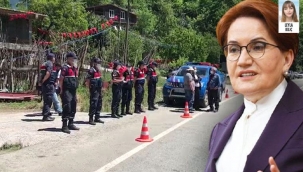 Akşener'in İkizdere ziyaretinde arbede, ilçeden ayrıldı