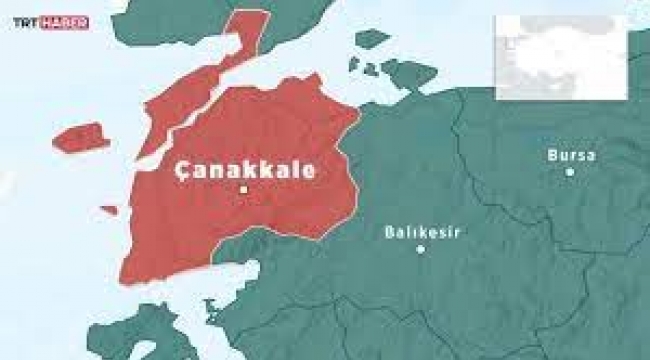 Çanakkale'de 4 büyüklüğünde deprem