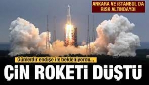 Çin'in kontrolden çıkan roketi Maldivler yakınlarına düştü!