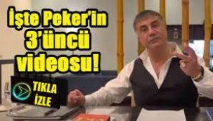 Sedat Peker'den 3'üncü video