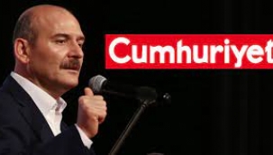 Süleyman Soylu,Cumhuriyet gazetesini hedef aldı.