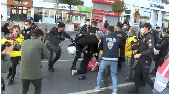Taksim'e yürümek isteyen gruplara gözaltı