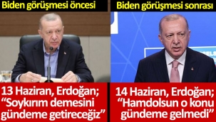 Erdoğan'dan "Biden'ın 1915 olaylarının soykırım olarak tanıması gündeme geldi mi?" sorusuna yanıt: Hamdolsun gelmedi