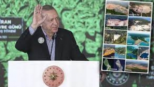 Erdoğan, "Görevi devraldığımda ağaç mağaç yoktu" dedi 