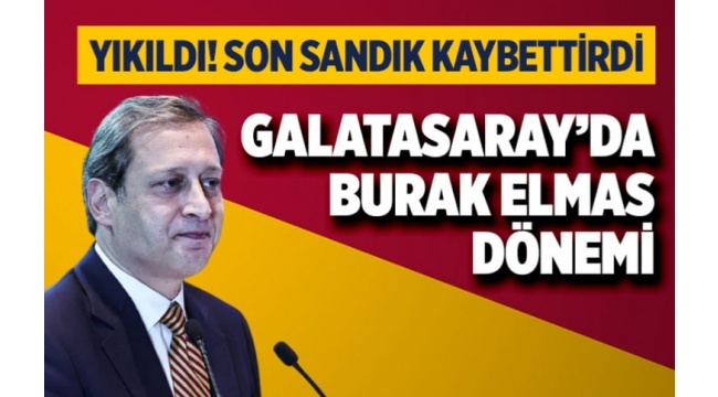Galatasaray'ın 38. başkanı Burak Elmas oldu!