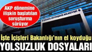 İçişleri Bakanlığı'nın el koyduğu 35 dosya