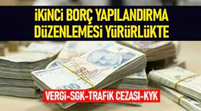 KYK borçları, vergi cezaları yapılandırması Resmi Gazete'de