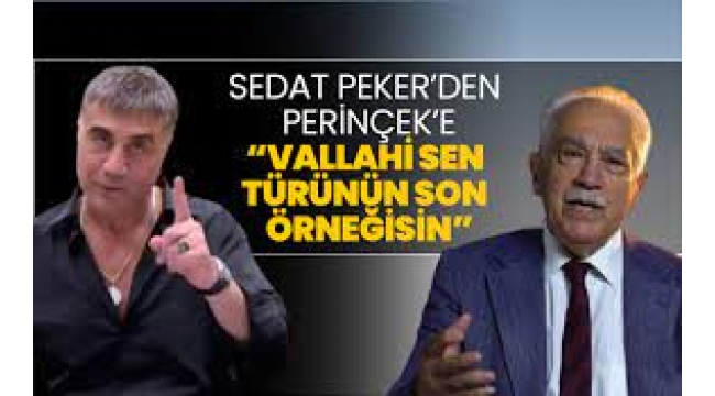 Sedat Peker'den Doğu Perinçek'e  Sen Türünün Son Örneğisin!