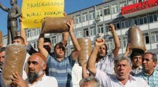 Tütün üreticileri ayaklandı 