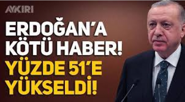  Erdoğan'a görev onayı vermeyenlerin oranı yüzde 51'e yükseldi