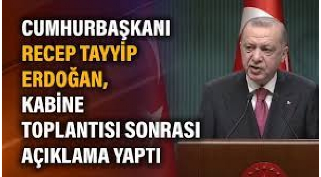 Erdoğan açıklama yaptı