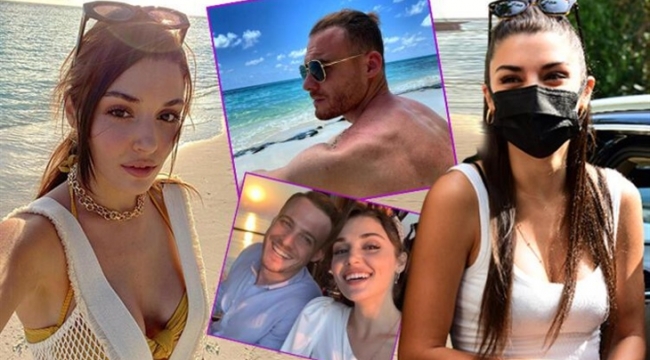 Hande Erçel'i güldüren 'Kerem'in kasları' sorusu