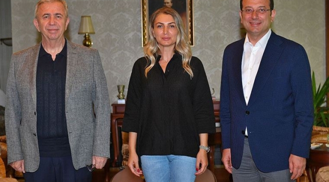 Mansur Yavaş, İBB Başkanı Ekrem İmamoğlu ve Dilek İmamoğlu'nu ağırladı