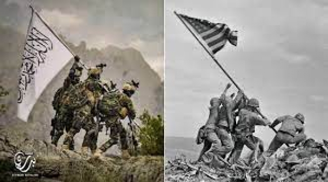 Taliban'dan ABD'ye 'Iwo Jima'ya Bayrak Asmak' göndermesi!