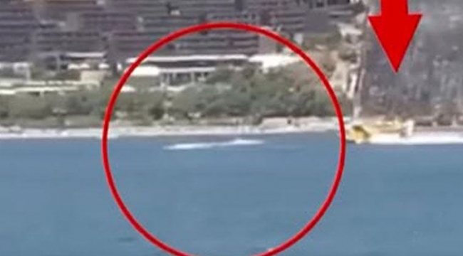 Yangına müdahalede su alan uçağı engelleyen jet-ski olayında yeni gelişme