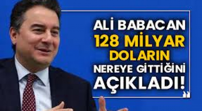 Ali Babacan 128 milyar doların nereye gittiğini açıkladı